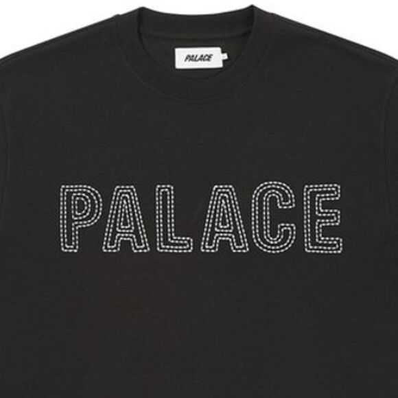 Palace Men's Contrast Stitch Black T-Shirt - Picture 2 of 4
